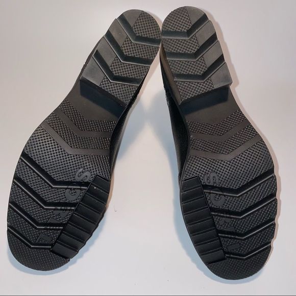 Sorel Cate Cut Out Ankle Boots Block Heel Black - Picture 5 of 5